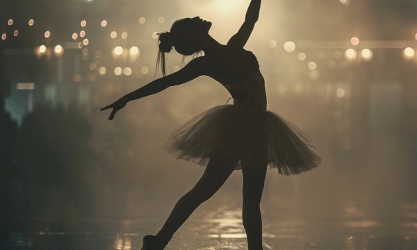 Ballerina in Mid-Performance