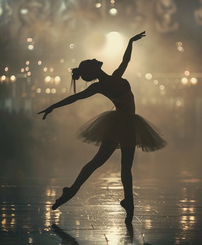 Ballerina in Mid-Performance