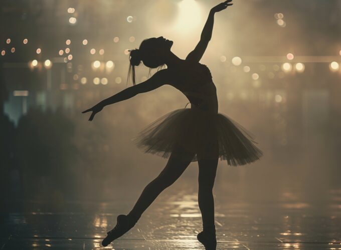 Ballerina in Mid-Performance
