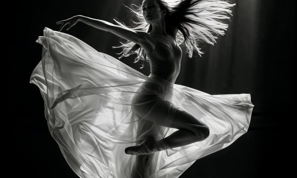 Ballerina in Mid-Pirouette